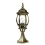 Luminaire de chemin en aluminium et verre doré antique IP23 pour terrasse jardin 50