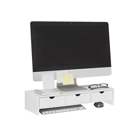 SoBuy BBF03-W Support de Moniteur Écran ergonomique Support pour Écran d'ordinateur Universal