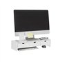 SoBuy BBF03-W Support de Moniteur Écran ergonomique Support pour Écran d'ordinateur Universal
