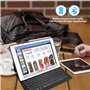 ProCase Étui Clavier QWERTY pour iPad Pro 12.9" 2017/2015, 1ère ou 2e génération, avec Porte de Apple Pencil, Coque Housse de Pr