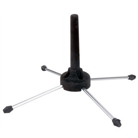 Classic Cantabile » Support pour flûte traversière et clarinette - Métal/plastique - Chrome/noir