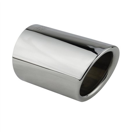 L&P A292 Embout Echappement inox chromé en acier inoxydable poli compatible avec Audi A1 8X A3 8P 8V et compatible Avec VW Golf