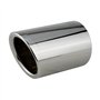 L&P A292 Embout Echappement inox chromé en acier inoxydable poli compatible avec Audi A1 8X A3 8P 8V et compatible Avec VW Golf
