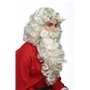 WIG ME UP - 46-A + B-ZA613 Perruque et Barbe Set Deluxe Père Noël Santa Claus Nikolaus Dieu Blond Blanc Clair