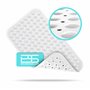 Brandsseller Tapis de Baignoire 70 cm x 38 cm Antidérapant Mat de Baignoire Anti-Glisse avec Ventouses - Blanc