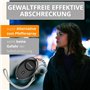 AMATHINGS Porte-clés alarme de poche avec lumière LED – Alarme de panique porte-clés d'autodéfense – Appareil d'alarme pour sac 