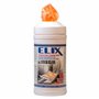ELIX Lingettes de Nettoyage pour Inox - Pour l'Acier Onoxydable, l'Aluminium, la Céramique, le Chrome, le Cuivre et le Laiton -