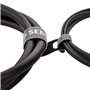 SEBSON Attache Câble Réutilisable, Lot de 100-12mm Largeur ; 100mm Longueur - Serre Câble Noire, Réglable