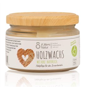 Cire de bois incolore - satinée - 250 ml - Cire pour meubles en verre - Pour surfaces en bois en intérieur - Fabriquée en Allema Cire de bois incolore - satinée - 250 ml - Cire pour meubles en verre - Pour surfaces en bois en intérieur - Fabriquée en Allema