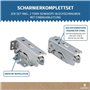 Lot de charnières de porte inférieures comme AEG 4055504197 pour réfrigérateur