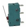 Lot de 2 micro-boutons 3 broches 250 V 5 A 2 positions ON/ON Interrupteur de fin de course avec bras de levier Interrupteur à ba