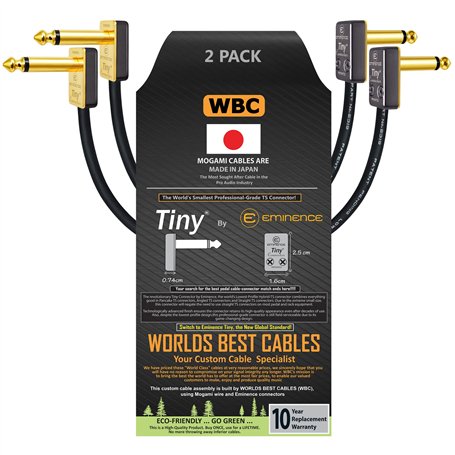 WORLDS BEST CABLES 2 unités – 10 cm – Pédale
