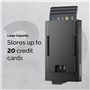 Slimwalt Porte Carte Bancaire pour 10-20 Cartes Portefeuille Homme avec RFID Blocage Portefeuilles et Porte-Cartes Homme avec Sm