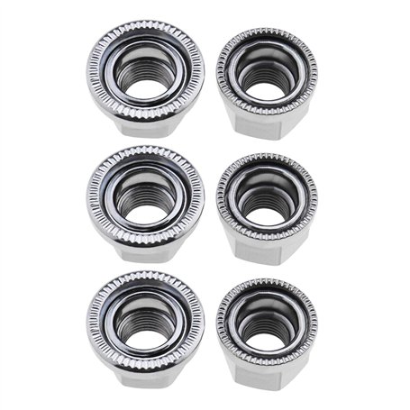 6pcs M9 Écrous de Roue M10 Essieu Écrous de Roue de Vélo Moyeu Remplacement Grande Bride Écrou d'essieu Accessoires pour Vélo