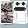 OTOTEC 1 Jeu Colliers de Serrage en U pour Coffre de Toit Clip Montage pour Toit de Voiture Accessoires pour Porte-Bagages Suppo