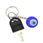 EMSea 20 PCS Turc Bleu Mauvais Œil Porte-clés Artisanat Porte-clés en Verre avec Porte-clés Suspendu Ornement Charmes Pendentifs