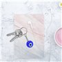 EMSea 20 PCS Turc Bleu Mauvais Œil Porte-clés Artisanat Porte-clés en Verre avec Porte-clés Suspendu Ornement Charmes Pendentifs