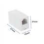 EMSea 2pcs RJ11 6P4C Connecteur Femelle à Femelle RJ11 6P4C Coupleur Inline BT Câble de Ligne Téléphonique Adaptateur Accessoire