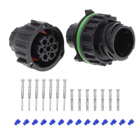 1 jeu de connecteurs de capteur de voiture à 7 broches 1718230-1 967650-1 828904-1 Connecteur électrique rond pour la réparation