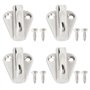 EMSea Lot de 4 Crochets pour Pare-Chocs de Bateau en Acier Inoxydable 316 Clip Robuste pour Pare-Chocs de Bateau pour Véhicule N