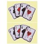 VGOL 2pcs Autocollant de Voiture Poker A Cartes à Jouer Décoration Auto-Adhésif de Voiture Accessoires pour Voiture Bagages Pare