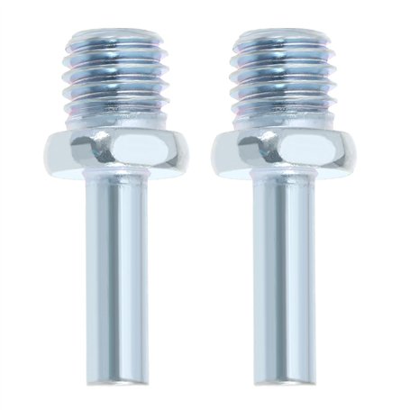 VGOL Lot de 2 adaptateurs de forage M14 filetés sur tige ronde 8 mm - Pour perceuses - Accessoires de rechange - Longueur : 45 m