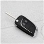 VGOL 1 Pièce Coque de Clé de Voiture Pliable à 2 Boutons de Rechange pour Télécommande Compatible avec Opel Compatible avec Zafi