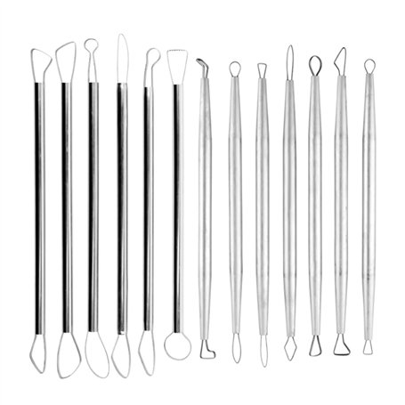 Wanjorlay Outils en Argile PolymèRe Poterie Outils de Sculpture en CéRamique Sculpture Fin Boucle Outils en Argile Ensemble