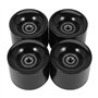 Giilayky Pack de 4 Roues de Skate 60Mm + ABEC-9 Bearing Steel et Spacers Cruiser Wheels