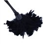 Geieold 1 Pc Plumeau De Dinde À La Mode avec Poignée en Plastique Noir Outil De Nettoyage (Noir) 35Cm