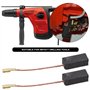 eMagTech 2 Paires Balais de Charbon de Moteur Pièce de Rechange pour Outil Électrique 6.5x8x18mm Compatible avec Hilti TE 12 TE 