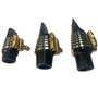 CosyCaya 1 pince pour saxophone ténor - Accessoire de ligature pour saxophone - Ligature dorée et argentée