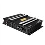 Aisuoka Amplificateur de Voiture en Alliage D'Aluminium Noir Haute Puissance C-236 3800W 2 Canaux pour Caisson de Basses de Voit