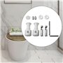 IMCCZONY Kits de Fixation pour Toilettes Suspendues Vis de Fixation Boulons de Fixation Mural Universel Boulons de Fixation pour