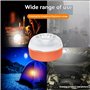 Kquepo 5Pcs V16 Feux de Signalisation LED d'urgence Blancs et Jaunes avec Une Base Magnétique, Lampe de Sécurité Routière