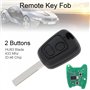 ePathChina® 433 MHz 2 Clé télécommande à 2 boutons avec puce PCF7961 et lame HU83 pour Citroën 73373067C/Peugeot 307 2000-2017