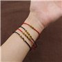 eMagTech 6pcs Tibétain Cuivre Perles Bracelets Bouddhiste Chanceux Bracelet Main Tressé Corde Réglable Bonne Chance Amulette Bij