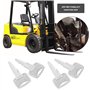 ECSiNG 6pcs Clés de Contact A5160 Clé de Contact de Chariot Élévateur 91A07-01910 Clé de Démarrage de Contact de Camion Compatib