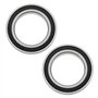 Briny River MR24377-2RS Lot de 2 roulements à billes à rainure profonde pour vélo - 24 x 37 x 7 mm - Double étanchéité - En acie