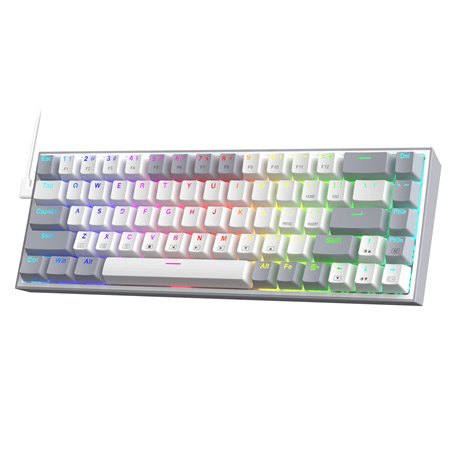 Redragon K631 Gery Clavier de jeu filaire RGB 65 %