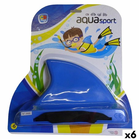 Jeu d'eau AquaSport Bleu Requin (6 Unités)
