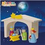 Crèche de Noël Woomax Bois plywood 23 x 16 x 11 cm (4 Unités)