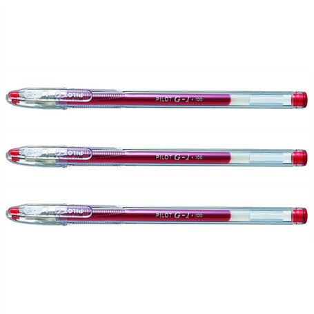 PILOT Lot de 3 Stylos gel G-1 point fine 0