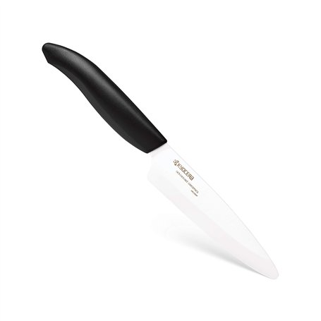 Kyocera FK-110-WH BK Couteau d'Office Manche Noir Lame Céramique Blanche 11 cm