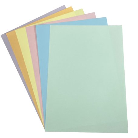 DJP Lot de 120 feuilles de papier pastel A4 80 g/m² pour imprimante photocopieuse 6 nuances