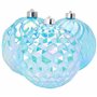 Christmas Concepts® Lot de 3 Boules à facettes géantes Bleues irisées de 150 mm (5