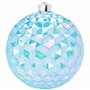 Christmas Concepts® Lot de 3 Boules à facettes géantes Bleues irisées de 150 mm (5,9") - Décorations à Suspendre incassables - D