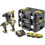 DEWALT DCK377P3T-QW Lot de 3 batteries Noir/jaune 18 V/5 Ah