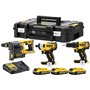 DEWALT DCK377P3T-QW Lot de 3 batteries Noir/jaune 18 V/5 Ah
