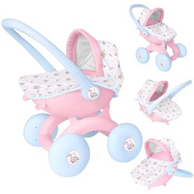 HTI Toys & Games BabyBoo 4 en 1 Mon Premier Landau | Poussette Poussette Poussette pour Enfants Idéal pour Filles et Garçons de  HTI Toys & Games BabyBoo 4 en 1 Mon Premier Landau | Poussette Poussette Poussette pour Enfants Idéal pour Filles et Garçons de